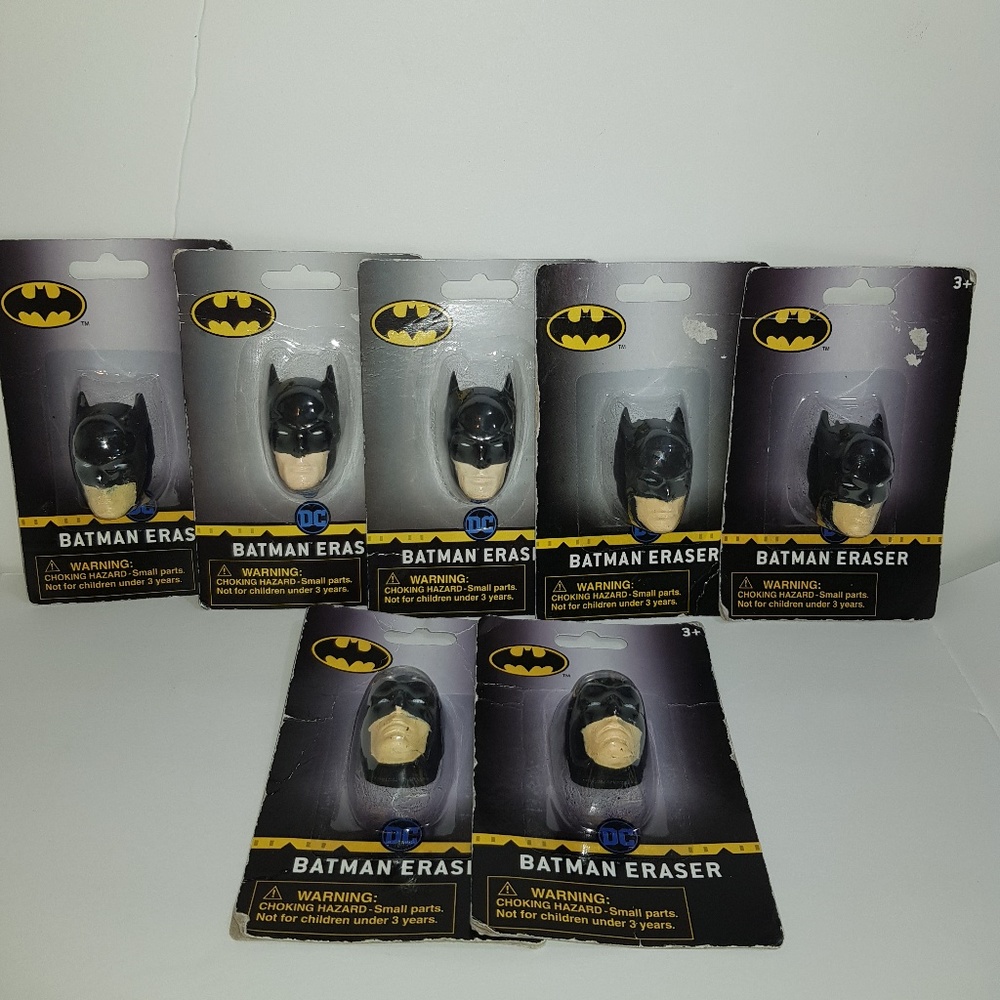 BATMAN ERASERS  - 7 PACKS - ( 0160)